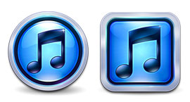 iTunes10音乐按钮类PNG图标